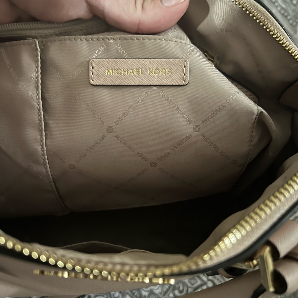 Michael Kors Ciara large saffiano satchel - blush